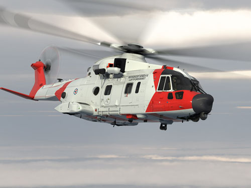 Hélicoptère AW101 SAR Norvège