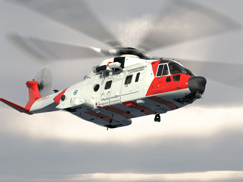 Hélicoptère AW101 SAR Norvège