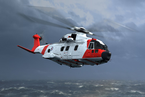 Hélicoptère AW101 SAR Norvège