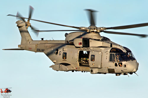 Hélicoptère AW101 Merlin HC4 Royal Navy