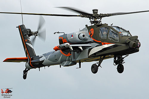 Hélicoptère AH64 Apache de l'armée de l'Air néerlandaise