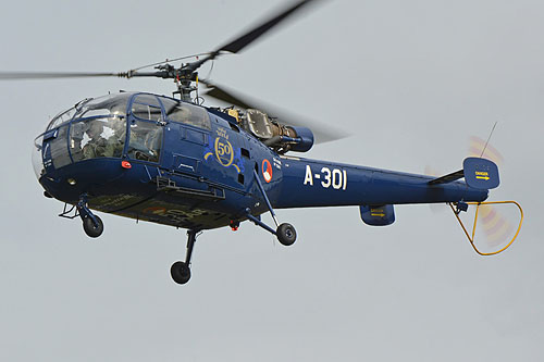 Hélicoptère Alouette III de l'armée de l'Air néerlandaise