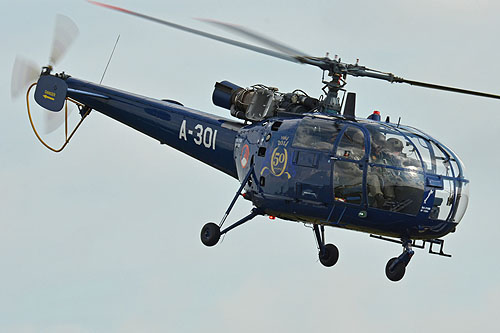 Hélicoptère Alouette III de l'armée de l'Air néerlandaise