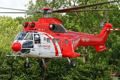 Hélicoptère AS332 SuperPuma HB-XVY d'HELISWISS INTERNATIONAL