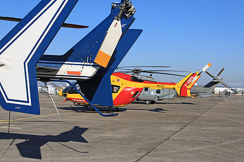 Les 2 hélicoptères EC145 : Sécurité Civile et Gendarmerie