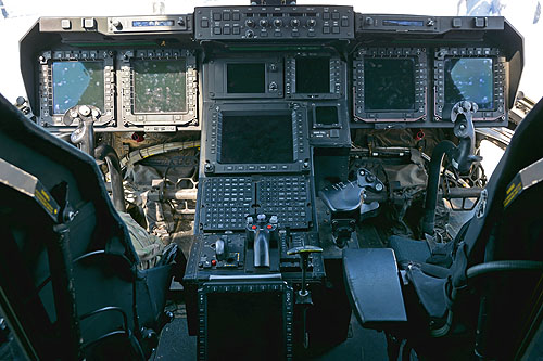 Cockpit de l'hélicoptère CV22 Osprey