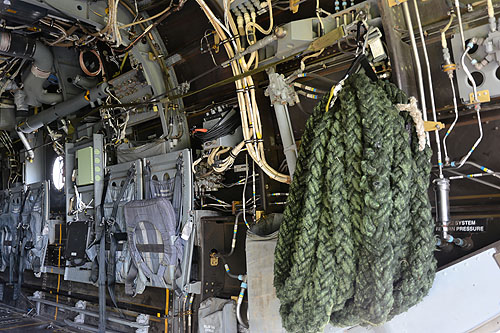 Intérieur de la cabine de l'hélicoptère CV22 Osprey