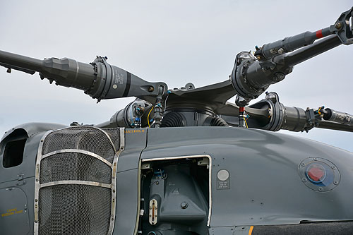 Rotor principal de l'hélicoptère Lynx de la Marine allemande