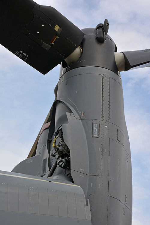 Rotor basculant de l'hélicoptère CV22 Osprey