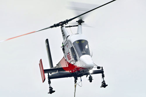 Hélicoptère K1200 KMAX HB-ZGK de ROTEX Helicopter, Suisse