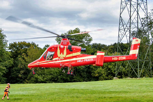 Hélicoptère K1200 KMAX HB-ZOR d'HELIPEAKS, Suisse