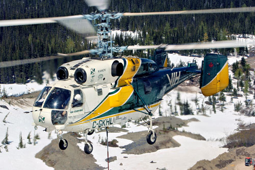 Hélicoptère KA32 Hélix C-FIGR de VIH (Vancouver Island Helicopters) au Canada