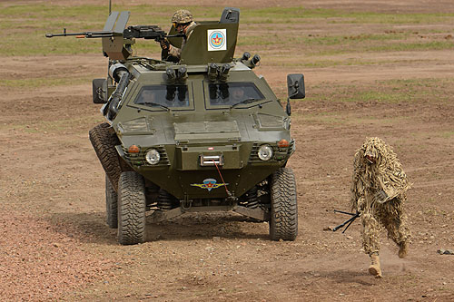 Véhicule blindé de l'armée du Kazakhstan