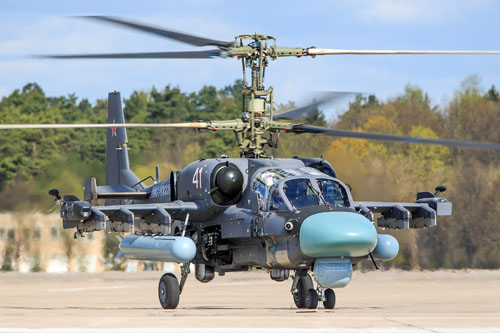 Hélicoptère d'attaque KA52 Alligator de l'armée russe