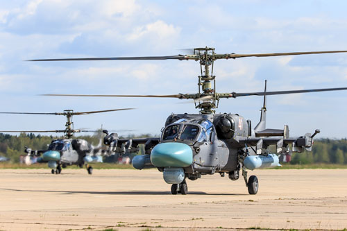 Hélicoptère d'attaque KA52 Alligator de l'armée russe