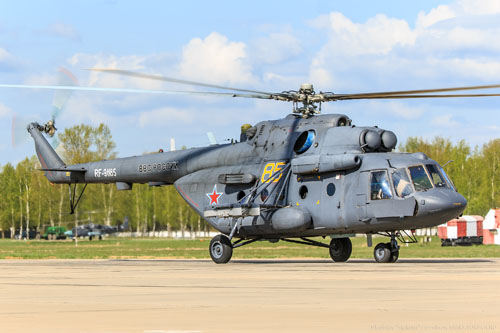 Hélicoptère de transport MI17 Hip de l'armée russe