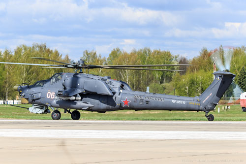 Hélicoptère d'attaque MI28 Havoc de l'armée russe