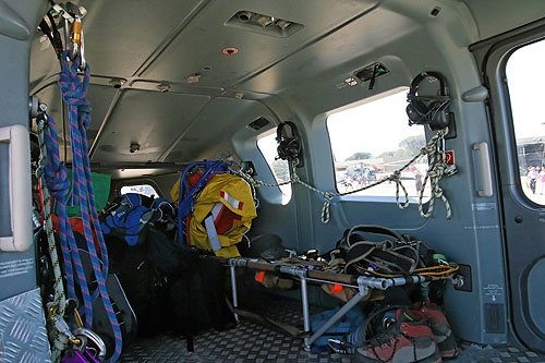 Cabine de l'EC145 de la Gendarmerie Nationale