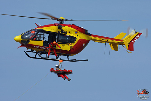 Hélicoptère EC145 de la Sécurité Civile française