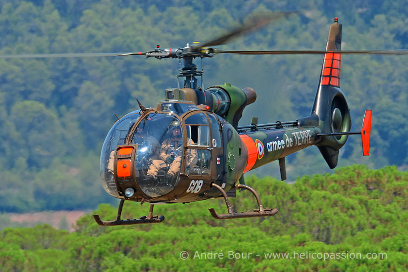 Hélicoptère Gazelle école ALAT