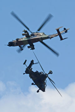 Combat air-air entre hélicoptères d'attaque Tigre