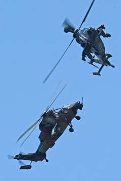 Combat air-air entre hélicoptères d'attaque Tigre