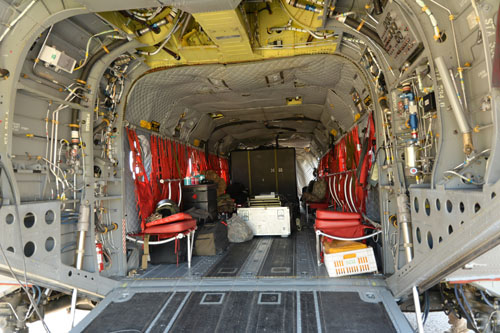 Hélicoptère de transport lourd CH47D Chinook de la FAMET espagnole