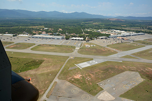 Vue aérienne de la base ALAT du Luc