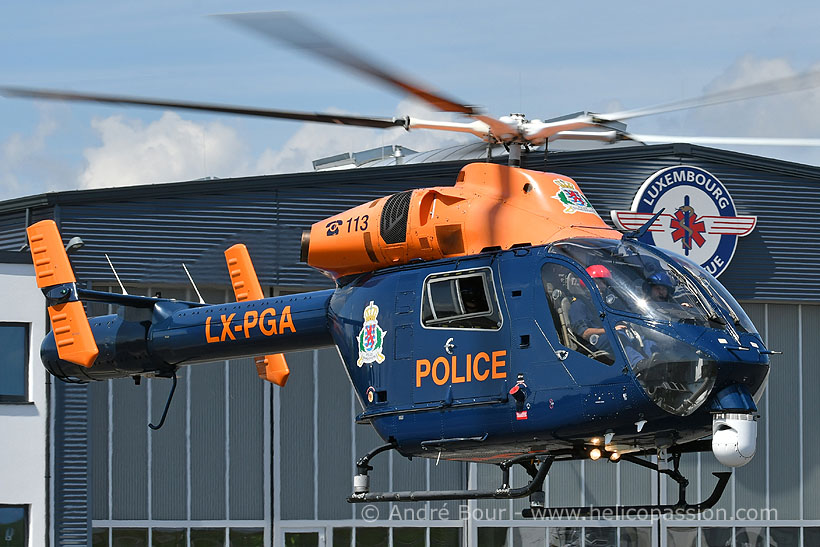 Hélicoptère MD902 LX-PGA de la Police luxembourgeoise