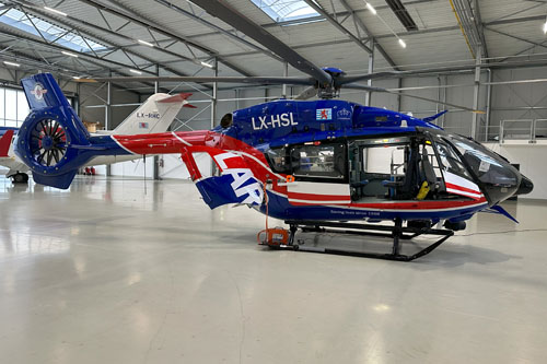 Hélicoptère H145 D3 LX-HSL du Luxembourg Air Rescue (LAR)