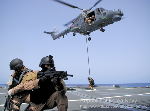 Hélicoptère Lynx de la Marine de Corée du Sud