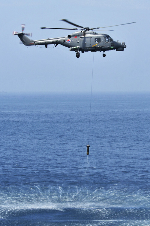 Hélicoptère Lynx de la Marine de Corée du Sud