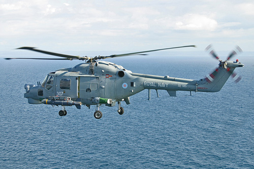 Hélicoptère Lynx HAS Mk8 de la Royal Navy