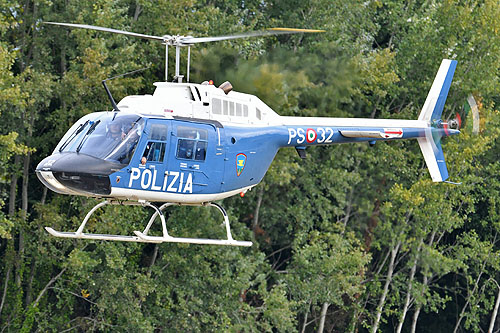 Hélicoptère AB206 JetRanger PS-32 Police italienne