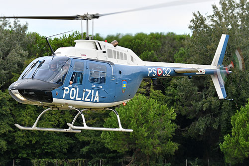 Hélicoptère AB206 JetRanger PS-32 Police italienne