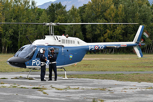 Hélicoptère AB206 JetRanger PS-32 Police italienne