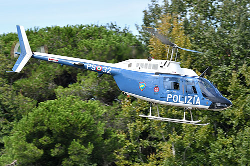 Hélicoptère AB206 JetRanger PS-32 Police italienne