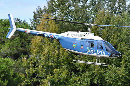 Hélicoptère AB206 JetRanger PS-32 Police italienne