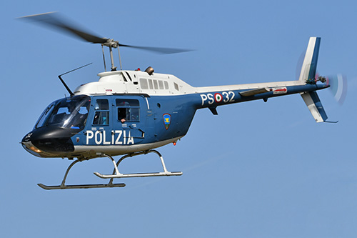 Hélicoptère AB206 JetRanger PS-32 Police italienne