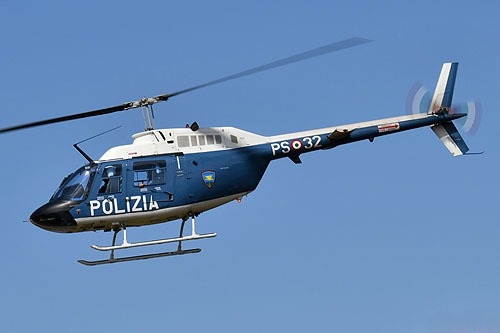 Hélicoptère AB206 JetRanger PS-32 Police italienne