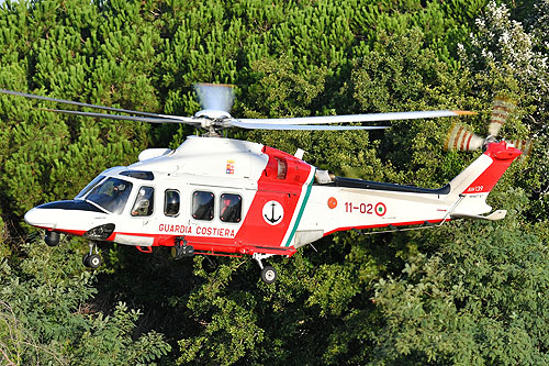 Hélicoptère de recherche et sauvetage AW139 Guardia Costiera