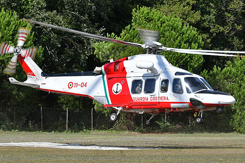 Hélicoptère de recherche et sauvetage AW139 Guardia Costiera