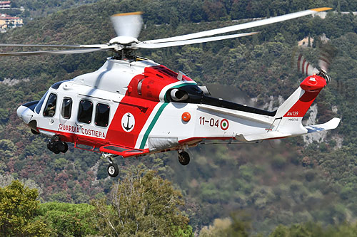 Hélicoptère de recherche et sauvetage AW139 Guardia Costiera