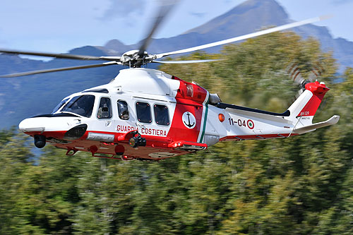 Hélicoptère de recherche et sauvetage AW139 Guardia Costiera