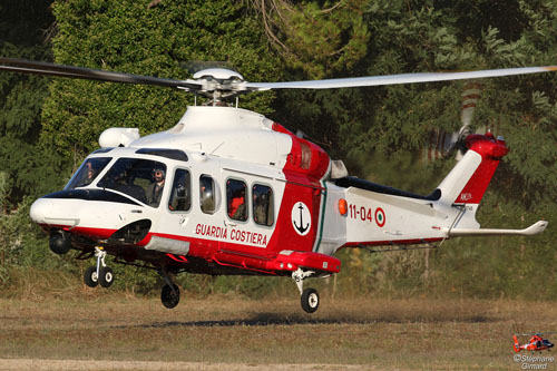 Hélicoptère de recherche et sauvetage AW139 Guardia Costiera