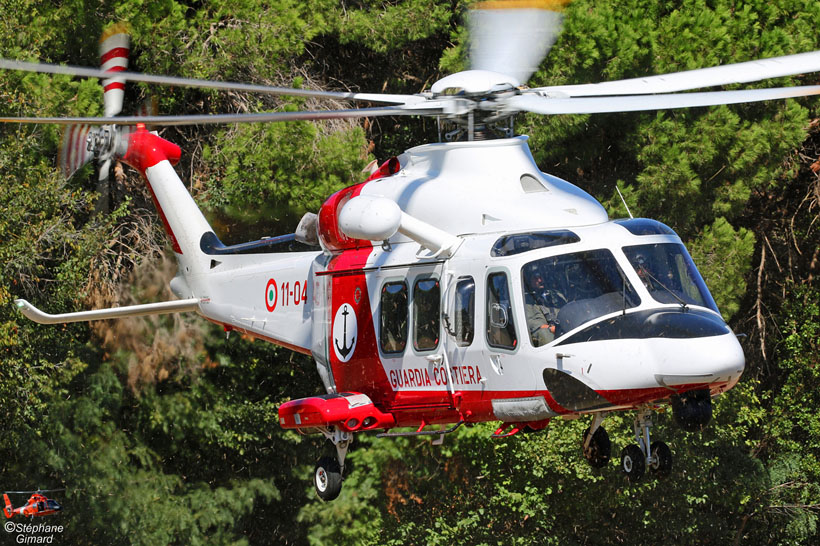 Hélicoptère de recherche et sauvetage AW139 Guardia Costiera