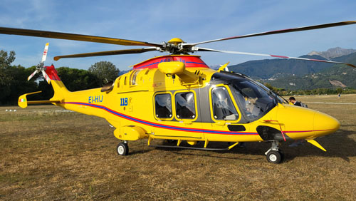 Hélicoptère de secours AW169 EI-HIJ Alidaunia