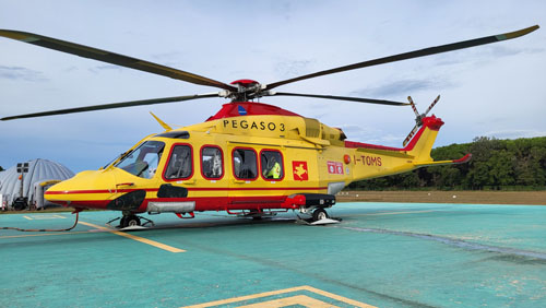 Hélicoptère de secours AW139 I-TOMS Babcock