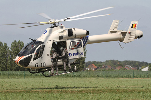 Hélicoptère MD902 de la Police belge