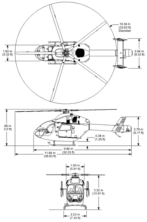 Vues 3D Hélicoptère MD902